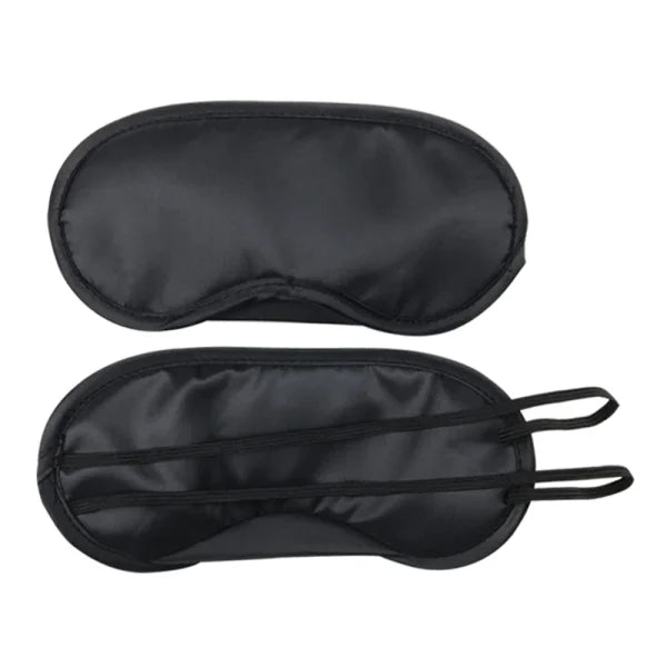 2 Pc Sleep Mask Natural Sleeping Eye Mask Eyeshade Cover Shade Eye Patch Women Men Soft Portable Travel Eyepatch(random Colour)