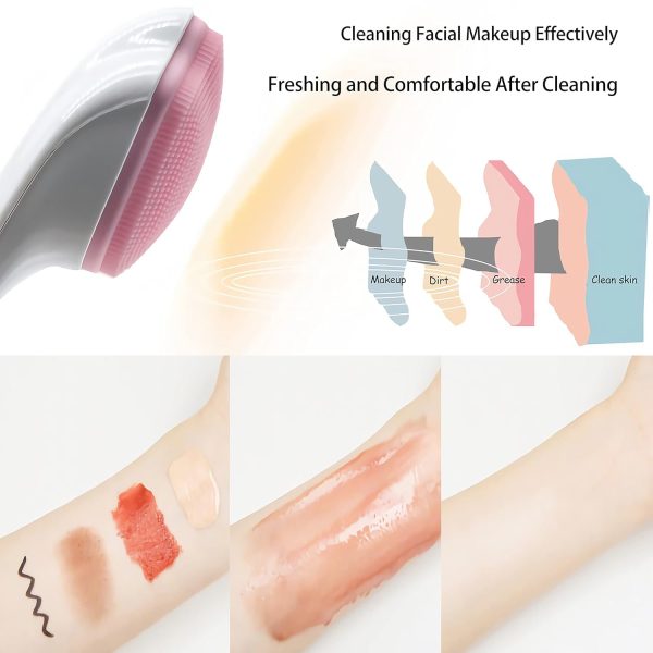 2 Pcs Silicone Face Scrubber Exfoliating Brush, Manual Handheld Massager, Facial Cleansing And Blackhead Scrubber, Soft Bristles For Face Skincare (random Color)