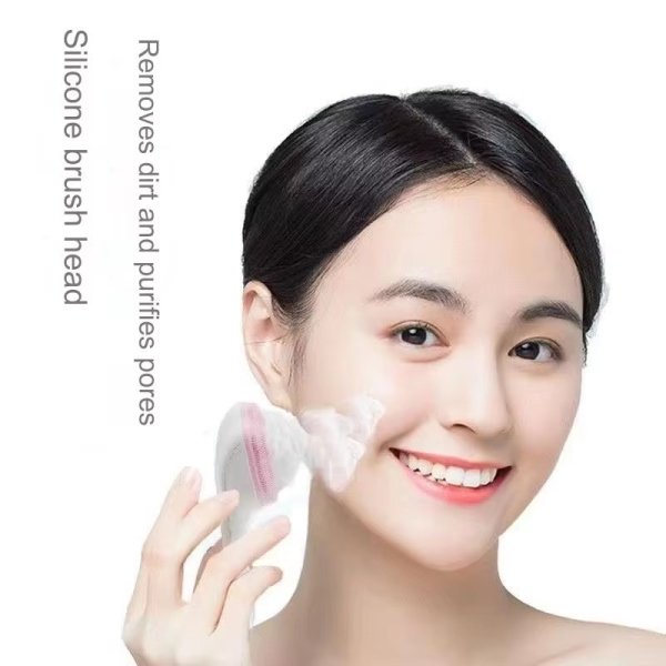 2 Pcs Silicone Face Scrubber Exfoliating Brush, Manual Handheld Massager, Facial Cleansing And Blackhead Scrubber, Soft Bristles For Face Skincare (random Color)