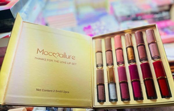 12 Pcs Mocallure Transparent Clear Lip Gloss | High Pigment Lip-gloss Set | Best Quality Lip-gloss Set