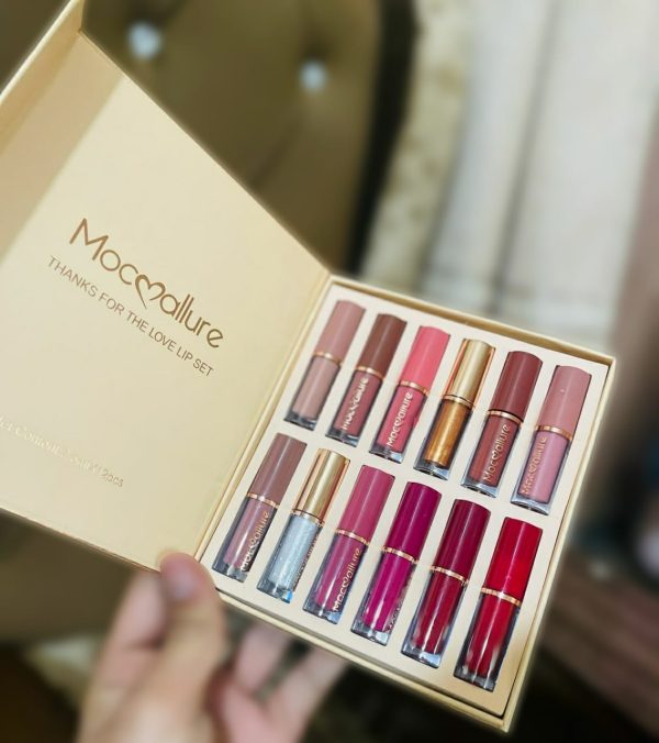 12 Pcs Mocallure Transparent Clear Lip Gloss | High Pigment Lip-gloss Set | Best Quality Lip-gloss Set