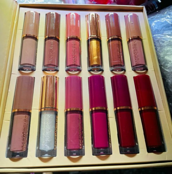 12 Pcs Mocallure Transparent Clear Lip Gloss | High Pigment Lip-gloss Set | Best Quality Lip-gloss Set