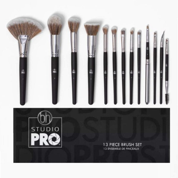 13 Pcs B.H Cosmetics Studio Pro Brush Set Beautiful Essential Makeup Brushes