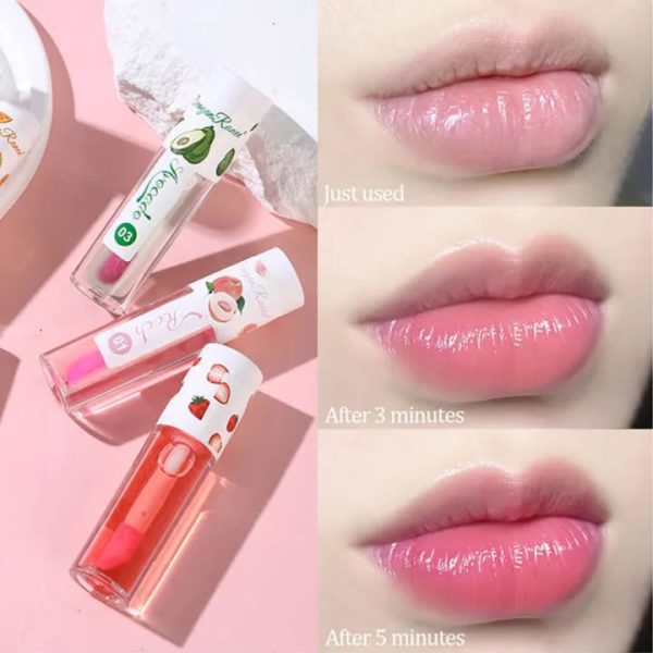 3 Pcs Dragon Ranee Natural Moisturizing & Long Lasting Lip Oil Lip Care Oil Natural Moisturizing & Nourishing Lip Balm Set