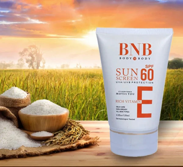 4 In 1 BnB rice Whitening And Glowing Facial Kit Sun Screen +face Wash+ Scrub+ Mask