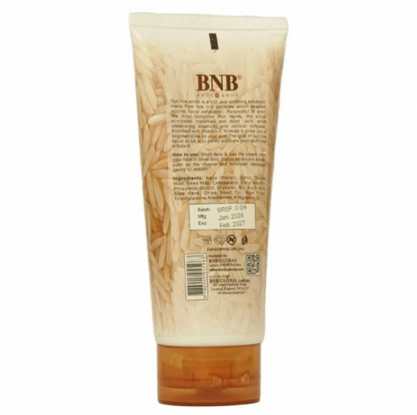Bnb Brightening Rice Scrub Unveil Your Skin’s Radiant Potential 200ml