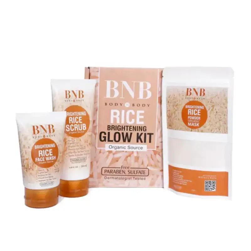 3 In 1 Bnb Whitening Rice Extract Bright & Glow Kit | Best Quality Glow Kit