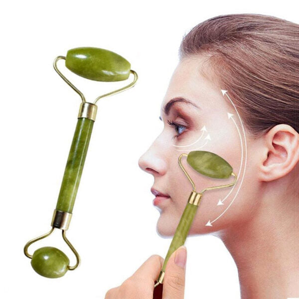 Flawless Jade Roller with Gua Sha (Marble Stone)