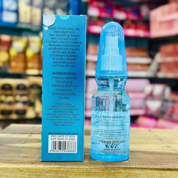 Kiss Beauty Hyaluronic Acid Fix Makeup Fix Spray | Hydration & Antioxidant Protection 180 ML