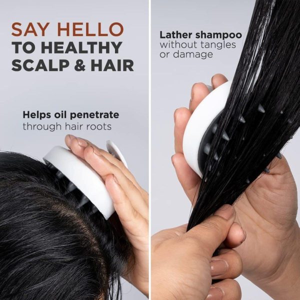 1 Piece Scalp Shampoo Massager Brush | Scalp Hair Scrubber With Soft Bristles For All Type Of Hairs ( Random Colour)