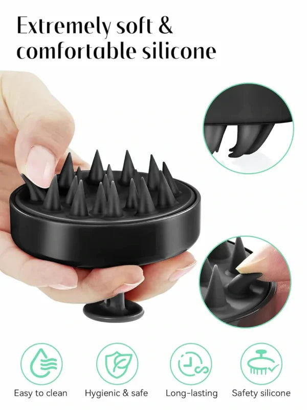 1 Piece Scalp Shampoo Massager Brush | Scalp Hair Scrubber With Soft Bristles For All Type Of Hairs ( Random Colour)