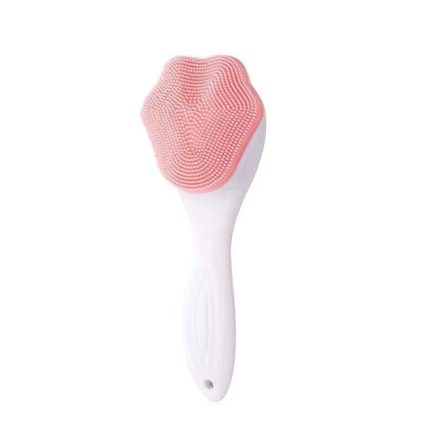 2 Pcs Silicone Face Scrubber Exfoliating Brush, Manual Handheld Massager, Facial Cleansing And Blackhead Scrubber, Soft Bristles For Face Skincare (random Color)