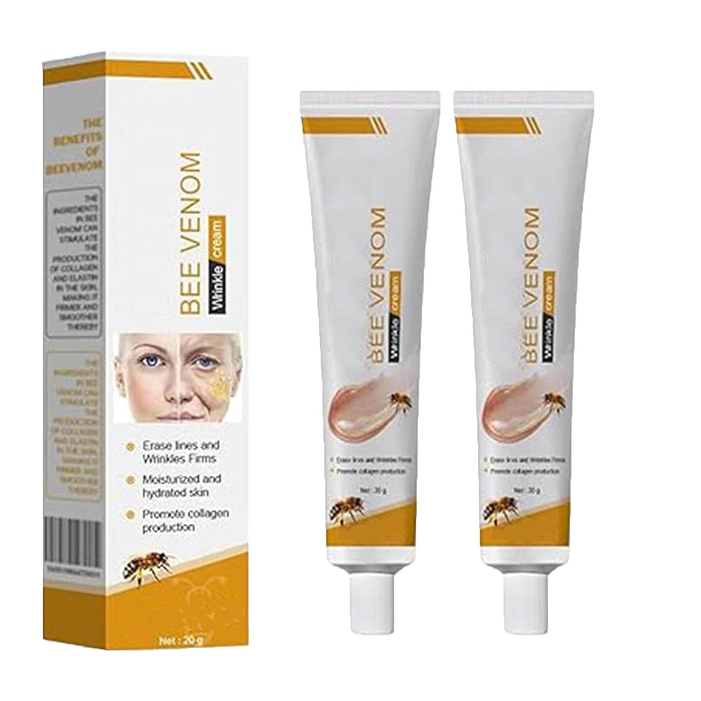 Bee Venom Botox Gold Formula – Whitening, Wrinkle Control & Firming Moisture Cream (100g)