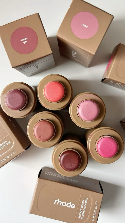 6 Colors Rhode Pocket Blush | Makeup Beauty Cosmetics Long Lasting & Moisturizing Pocket Blush