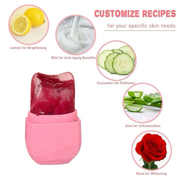 Reusable Facial Ice Roller For Face | Enhance Skin Glow Shrink & Tighten Pores (random Color)