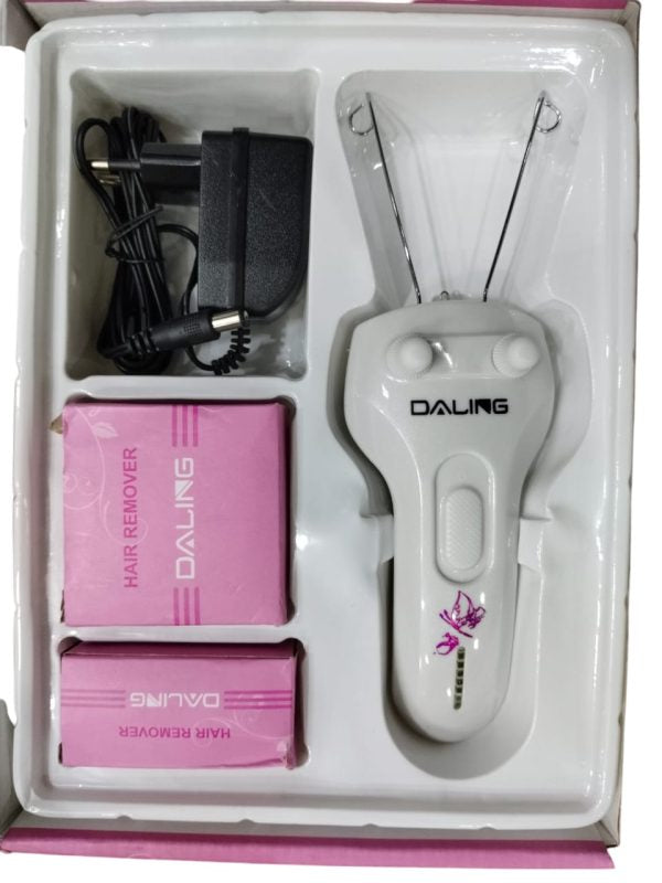Daling Dl-6009 Portable Women Depilation Epilator Mini Electric Painless Lady’ Hair Remover | Daling Hair Remover Threading Trimmer ( Random Colour )