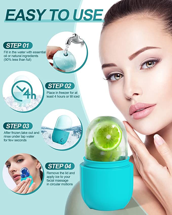 Reusable Facial Ice Roller For Face | Enhance Skin Glow Shrink & Tighten Pores (random Color)
