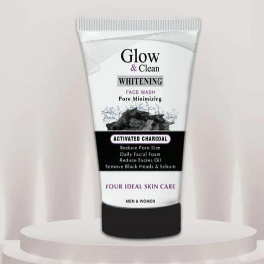 Pack Of 2 Glow & Clean Whitening Charcoal Face Wash Acne Free Brightning Face Wash 120 ML
