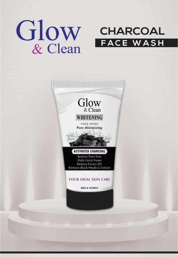 Pack Of 2 Glow & Clean Whitening Charcoal Face Wash Acne Free Brightning Face Wash 120 ML