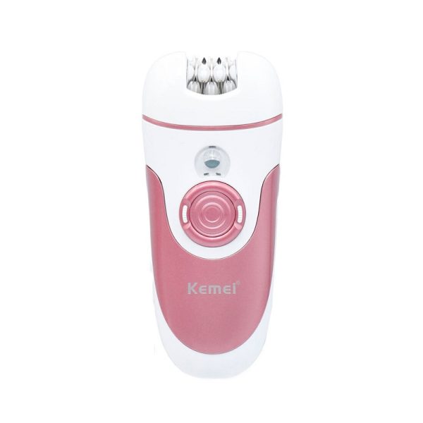 Kemei Km-1307a Epilator For Long-lasting Hair Removal With Pedicure Shaver, Trimmer Head, And Bikini Area & Pubic Hair Removal .