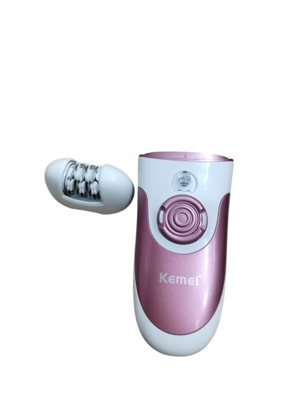 Kemei Km-1307a Epilator For Long-lasting Hair Removal With Pedicure Shaver, Trimmer Head, And Bikini Area & Pubic Hair Removal .