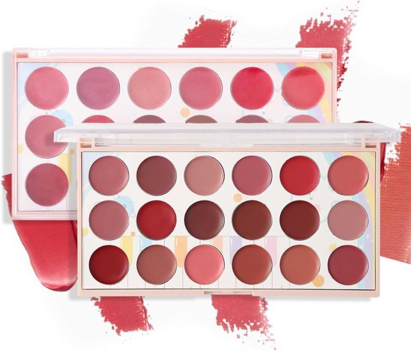 Moccallure Professional 18-colors Lipstick Kit – Long-lasting, Hydrating & Compact |Makeup Set