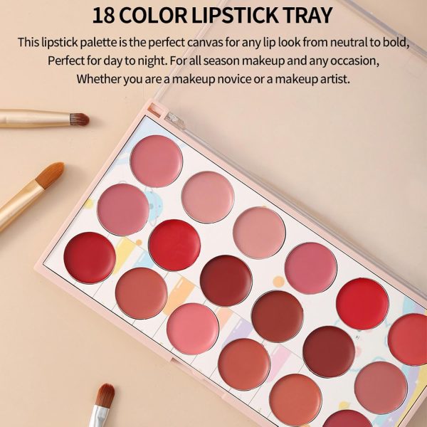 Moccallure Professional 18-colors Lipstick Kit – Long-lasting, Hydrating & Compact |Makeup Set