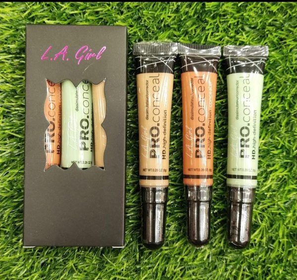 Pack Of 03 L.A Girl High Definition Concealer | Best Quality Concealer For Girls | Concealer For Women