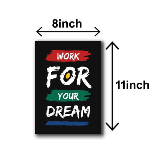 Pack Of 6 Motivational Sticky Wooden Frames For Wall Decor / Sticky Photo tiles