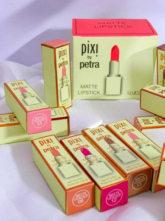 Pixi 12-color Waterproof & Long-lasting Lipstick Set – Vibrant, Smudge-proof Shades For All-day Wear